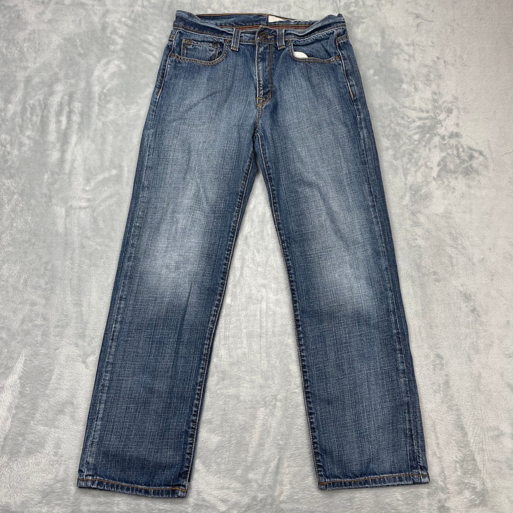 DKNY Soho Jeans Womens 30x30 Blue Denim‎ Faded Mid Rise Straight Leg Outdoor